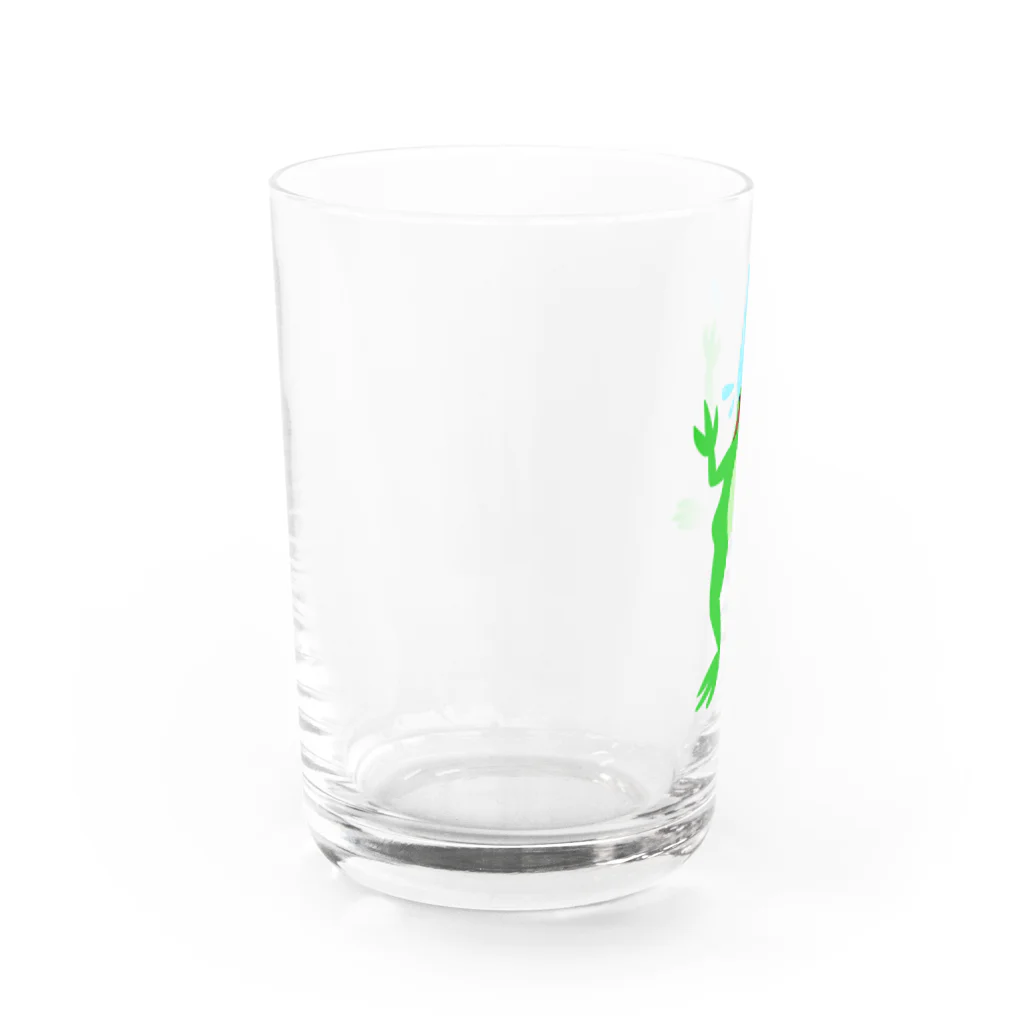 ぷろのかえるくん Water Glass :left