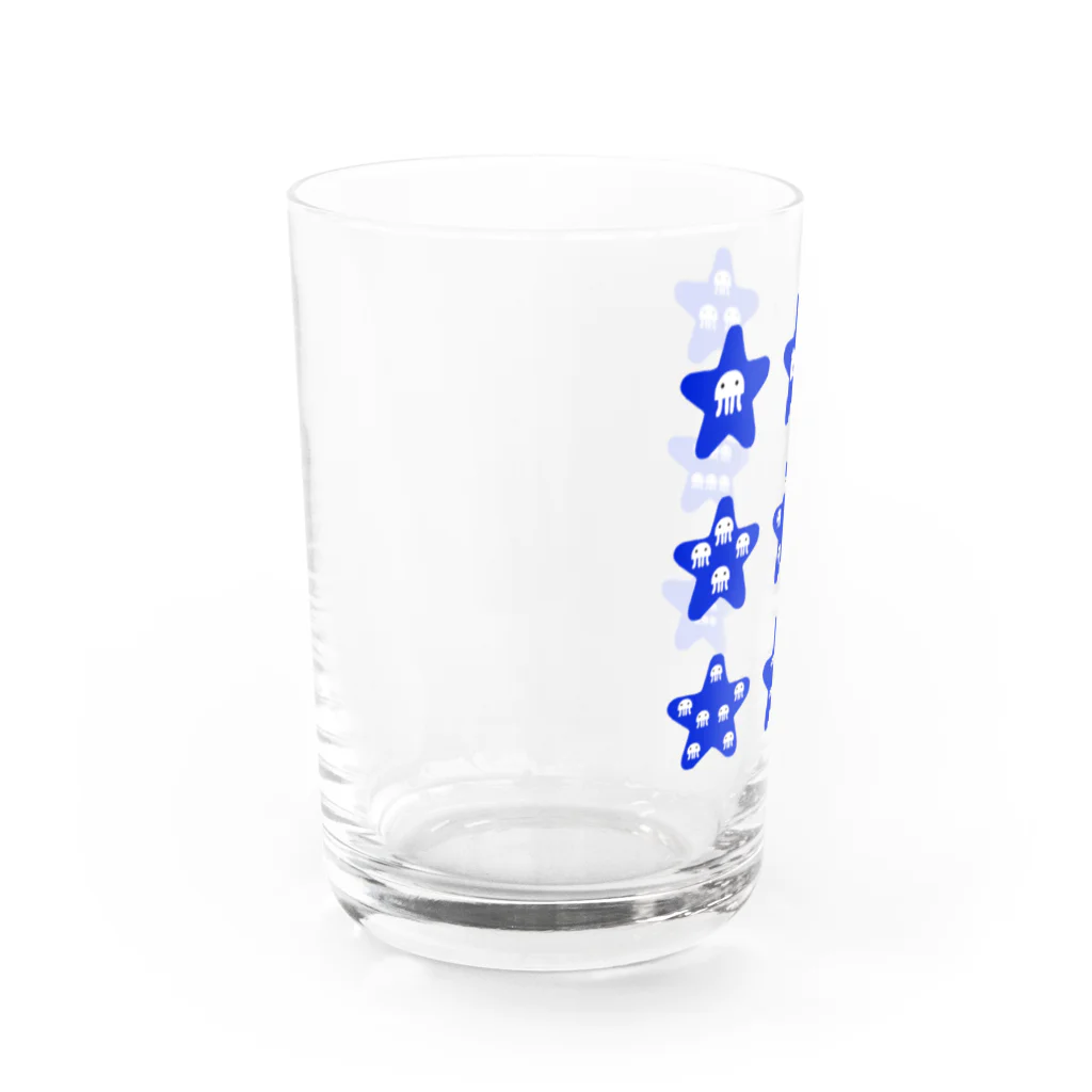 usa100のヒトデとクラゲ Water Glass :left