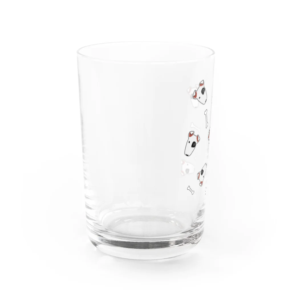 ぴらななショップのブルテリアくん Water Glass :left