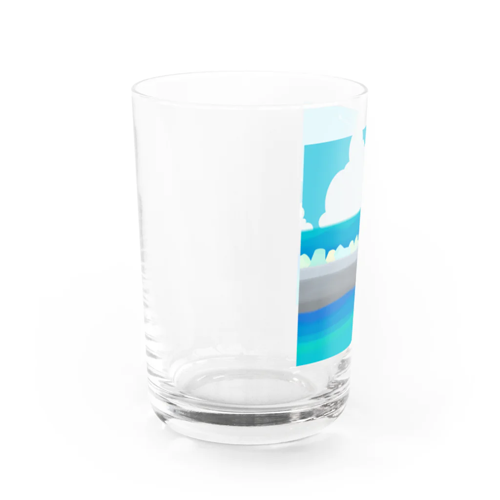 にんじんちびこのお気に入りの海岸 Water Glass :left