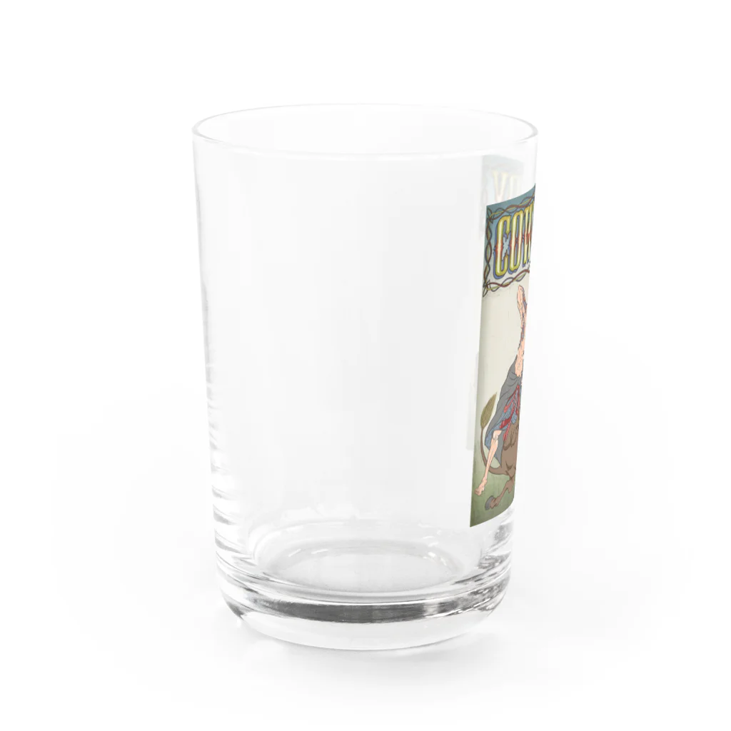 nidan-illustrationの"cow boy"(武者絵) #1 Water Glass :left