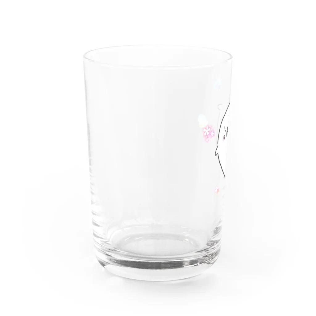 -yukimaruのふわふわアザラシ Water Glass :left