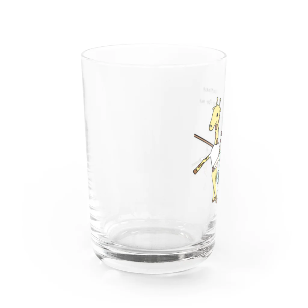 石山 陸 の3匹バレエ (バレエアニマルズ) Water Glass :left