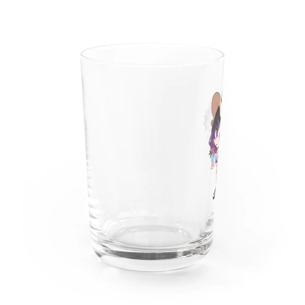スナック酒呑🥃😈の7月アクキー絵グッズ🥃😈 Water Glass :left