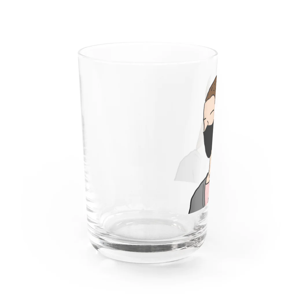 ぞい＠硯のマスクしてる人 Water Glass :left