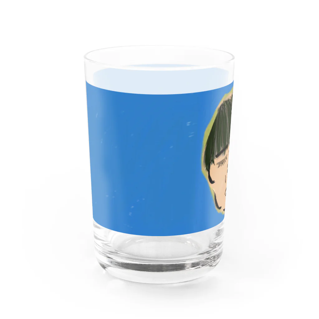 momohokusaiの悟りを開いた夫 Water Glass :left