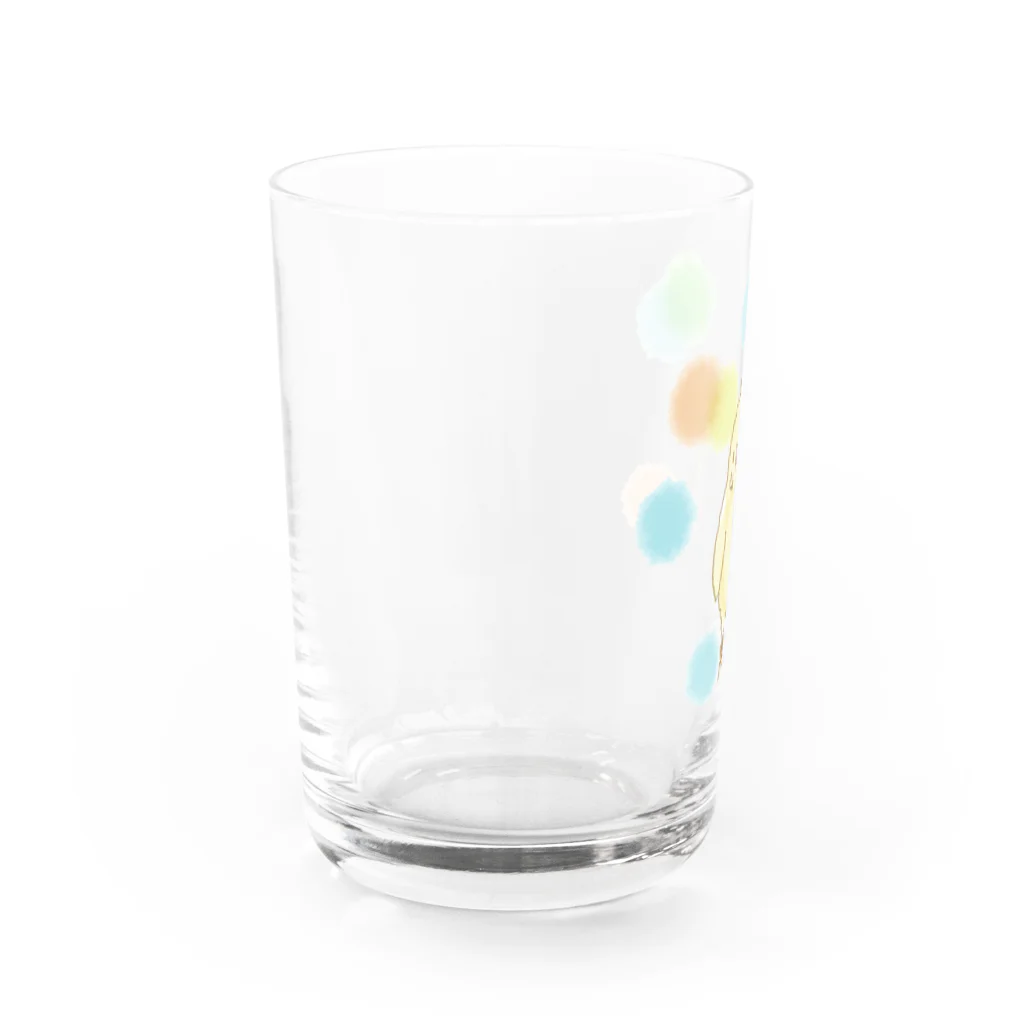 小鳥のほっぺの水玉ピヨちゃん Water Glass :left
