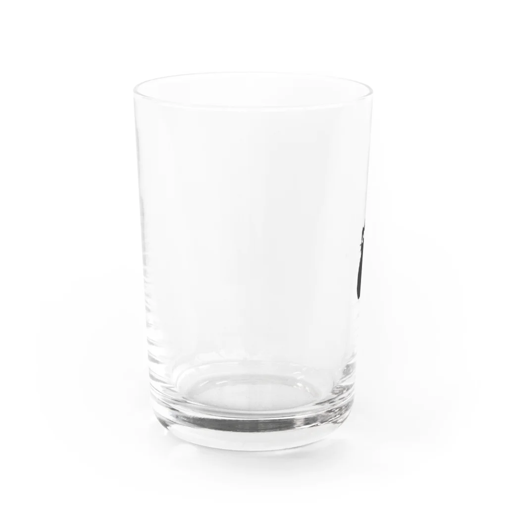 くろぺい舎の折れしっぽのくろぺい Water Glass :left