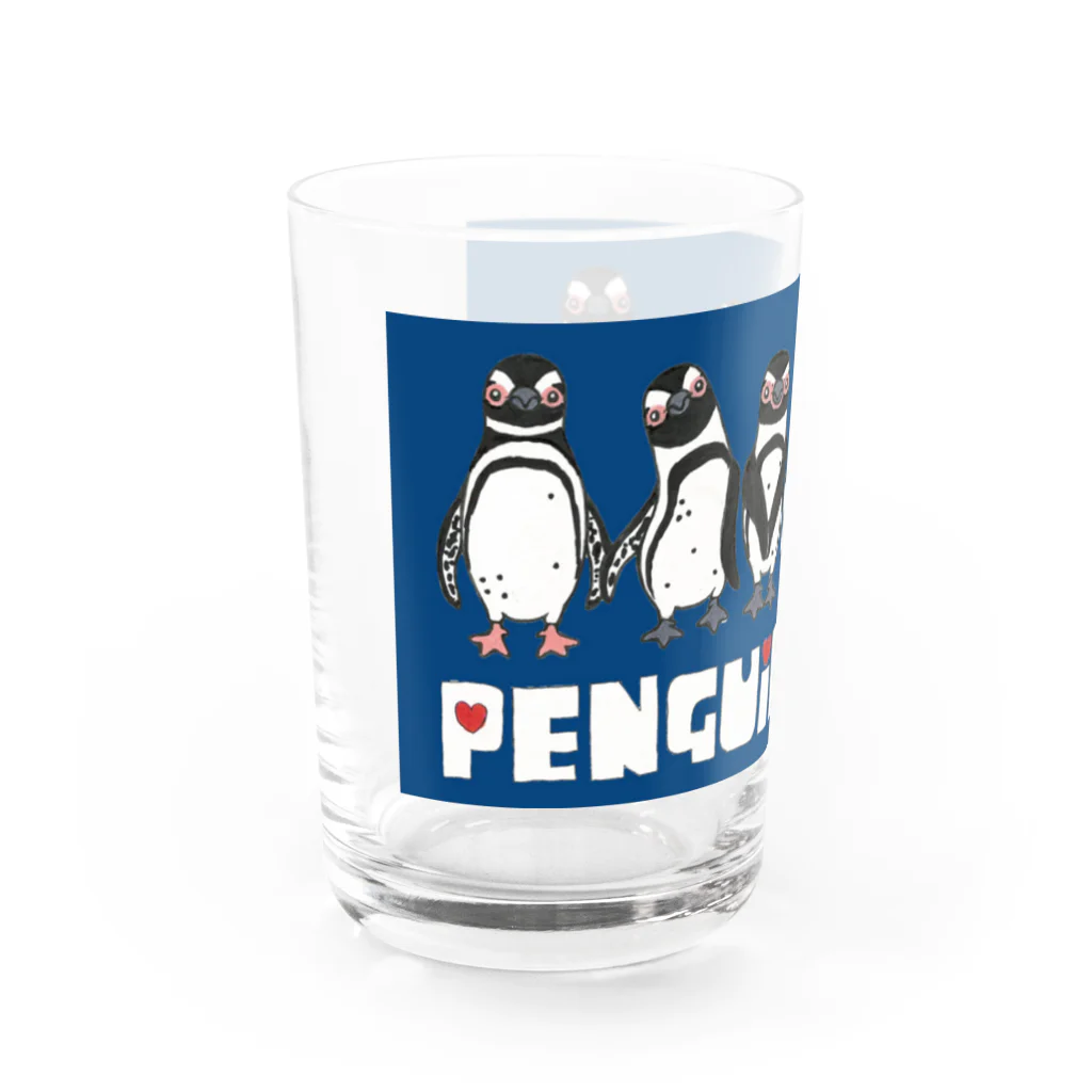 penguininkoのpenguin tale navyblue version② Water Glass :left