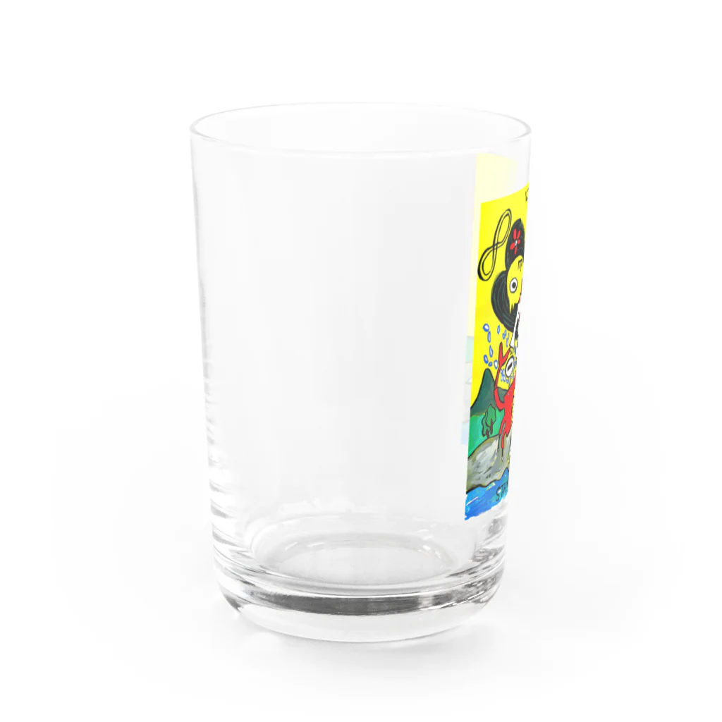 だるまキャットのアマビエタロット・力くん Water Glass :left