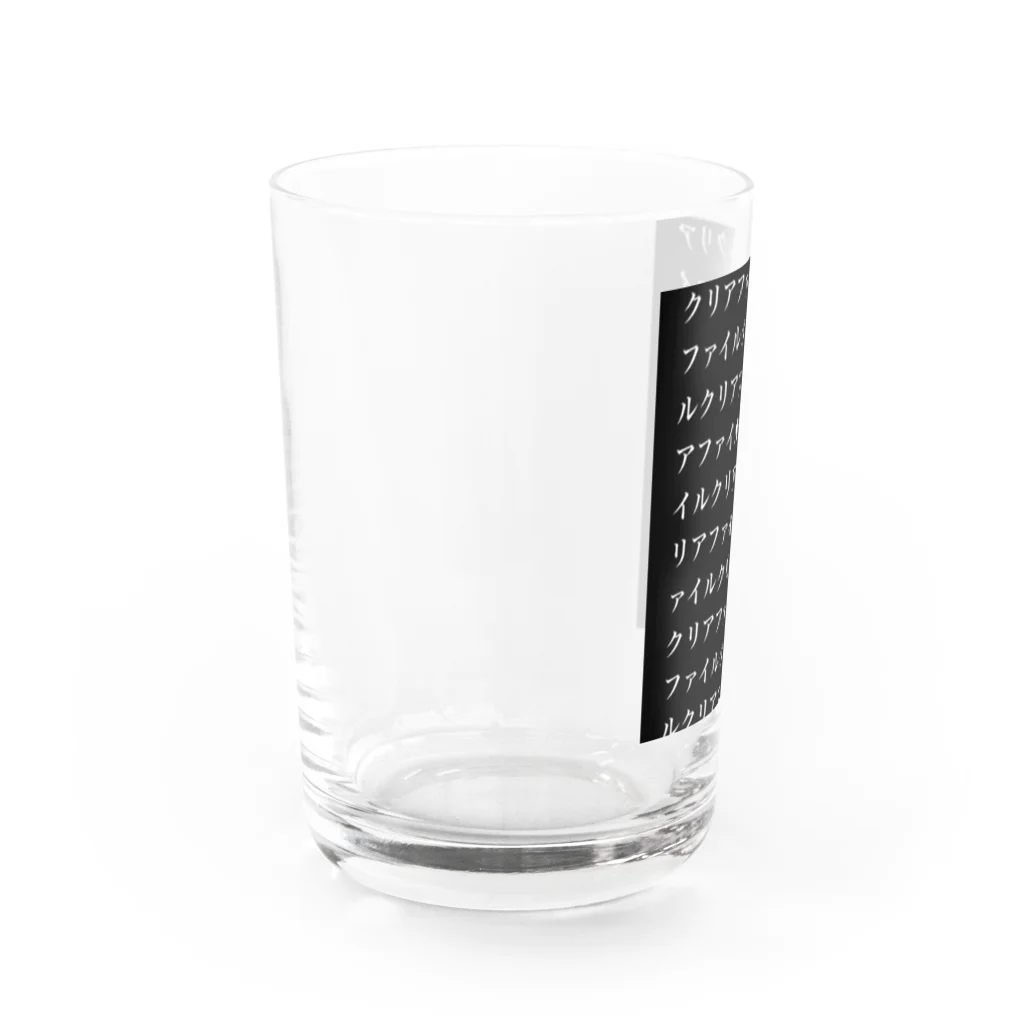 くろぺい舎のクリアファイルの狂気 Water Glass :left