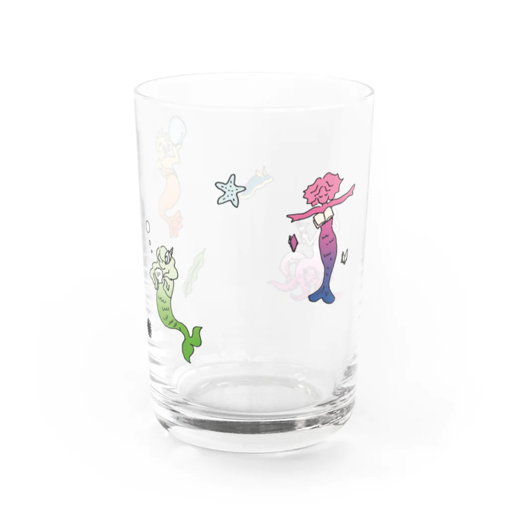 杜の魚のあつまれビーカー人魚 Water Glass :left