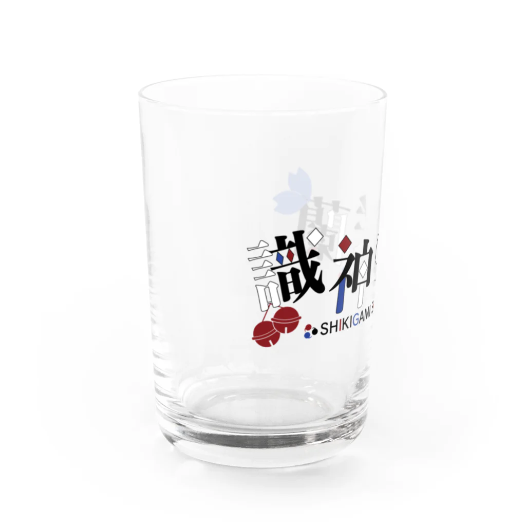 識神咲蘭SUZURIショップの識神咲蘭2022A（ロゴA） Water Glass :left