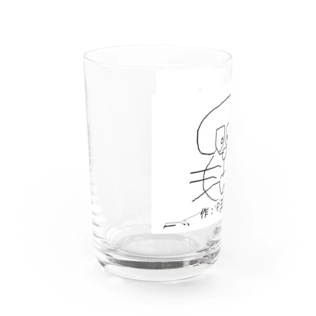 渋怪民ニコ生会@黒子のP王子画伯 ド●●●ん Water Glass :left