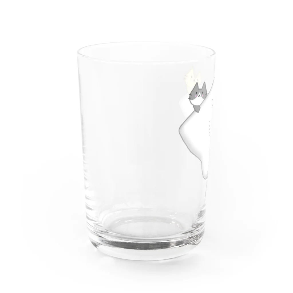 めいぷるのほほえみエイちゃんにゃ Water Glass :left