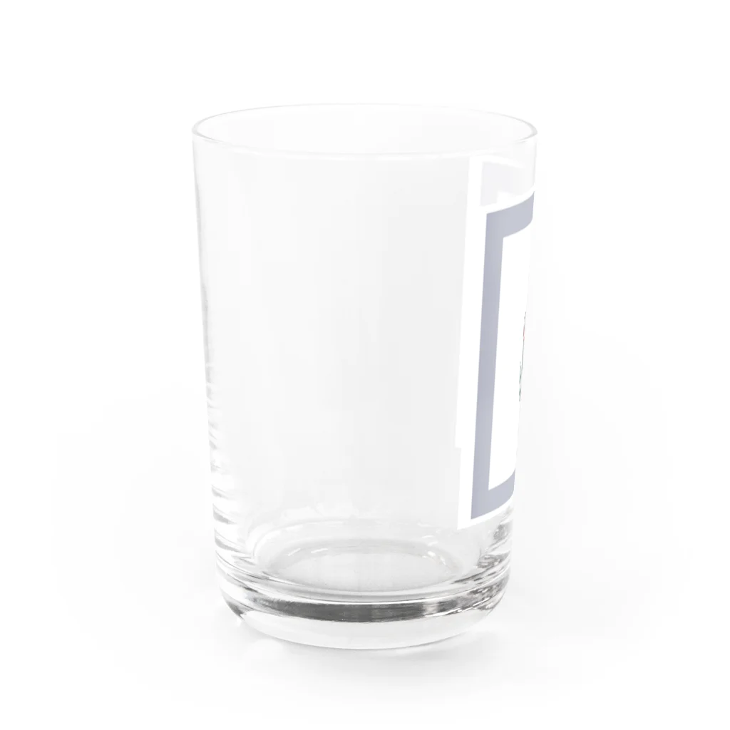 肉だんごのチューリップ くすみブルー Water Glass :left