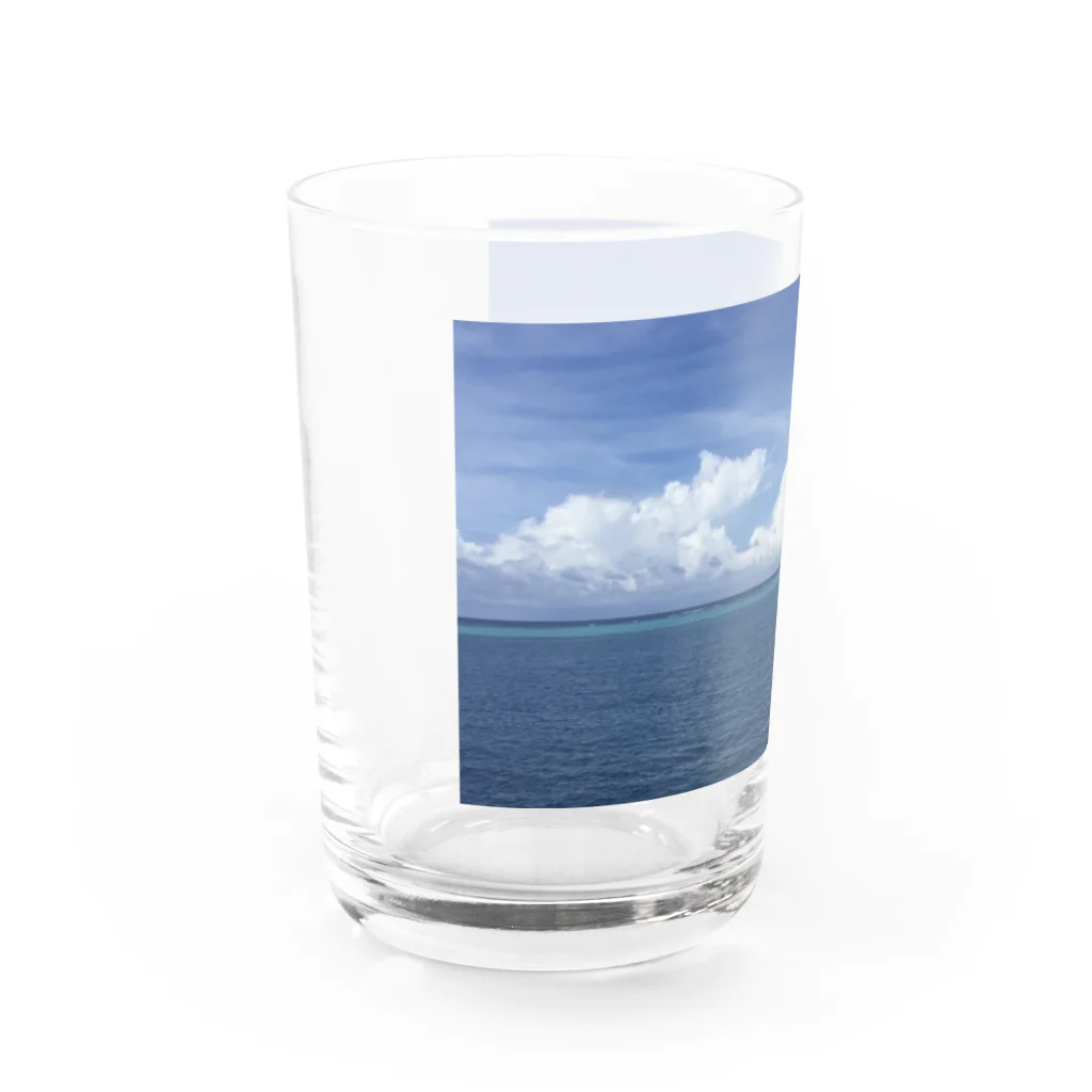海の楽園の青 Water Glass :left