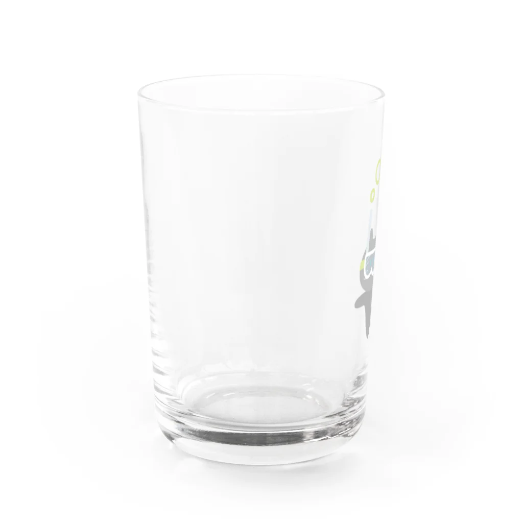 めいどいんおばけのおよげ！ねこちゃんず ロシ Water Glass :left