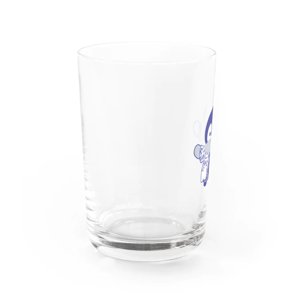 瑞谷　蛍のぺんのすけ(アロハのすがた) Water Glass :left