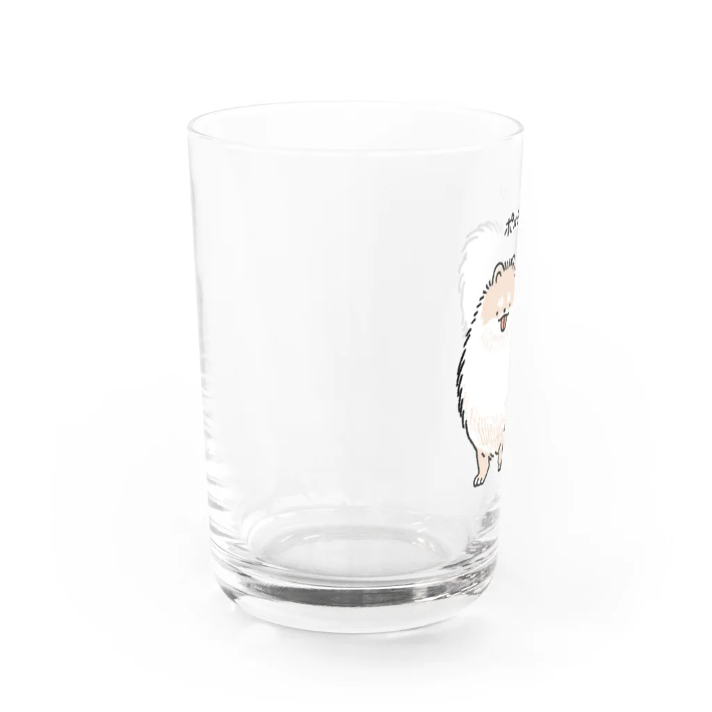 くもりのクリームぽめ Water Glass :left