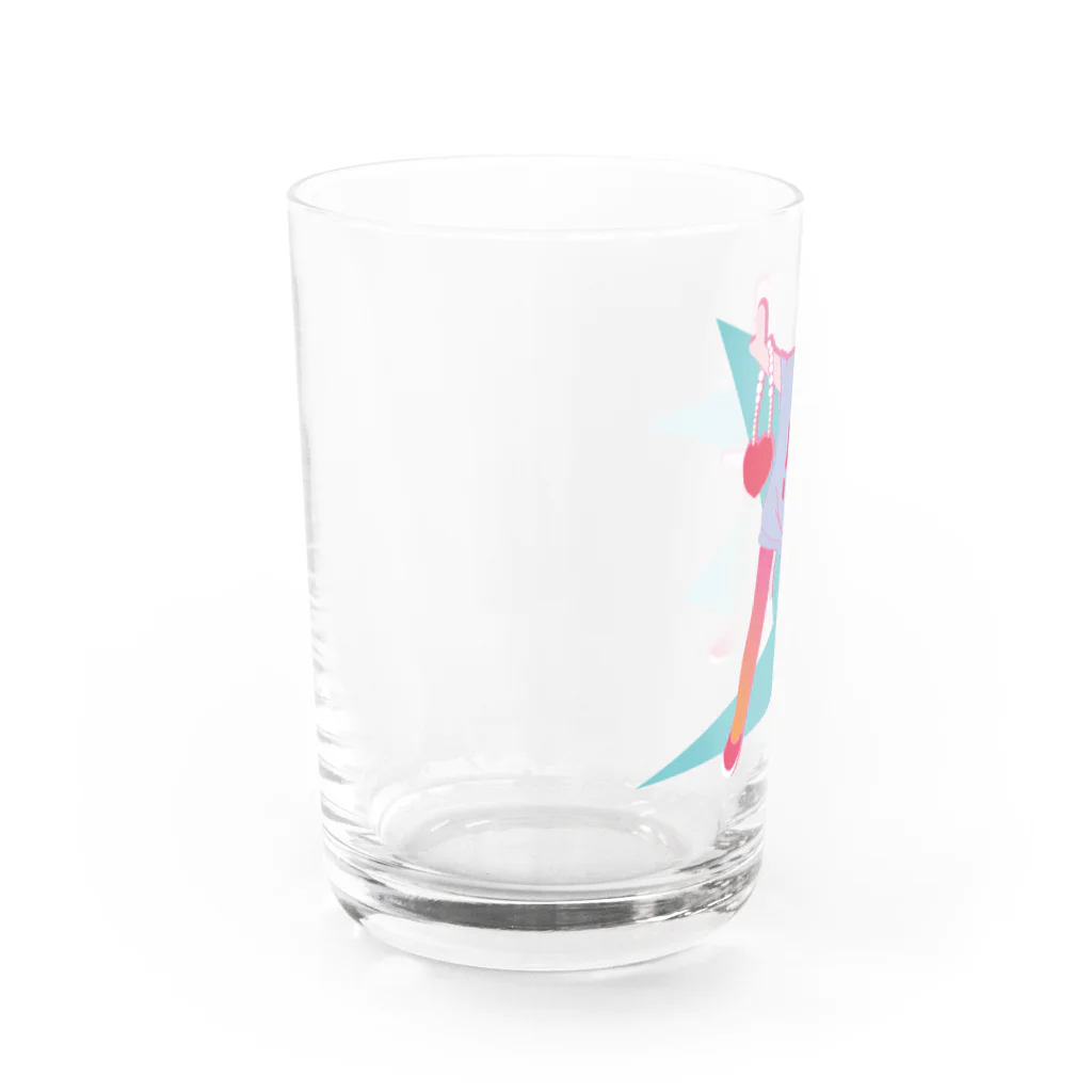 誘いのねりねこちゃん・あかん！ Water Glass :left