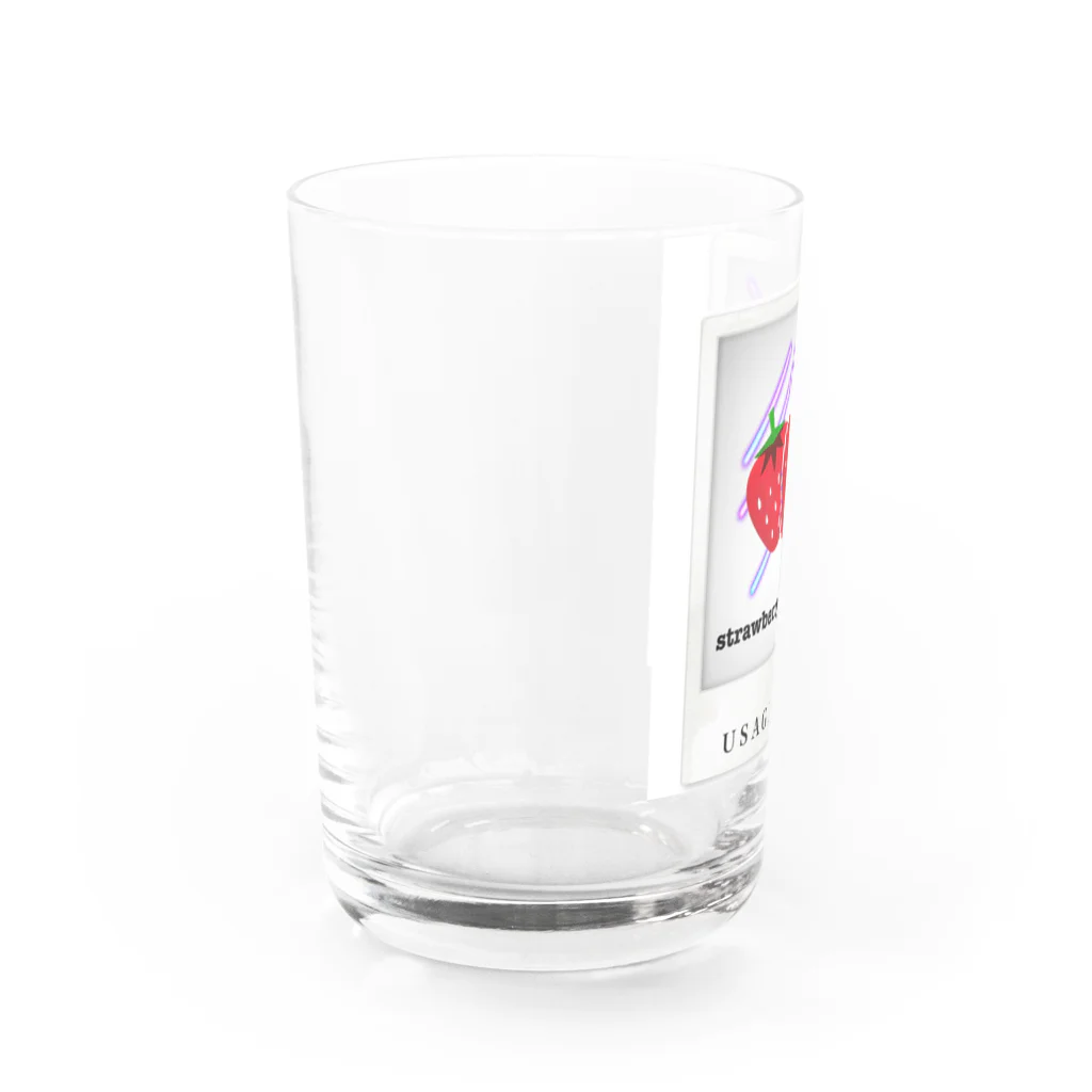 うさぎ姫のうさぎひめ いちごスムージー Water Glass :left