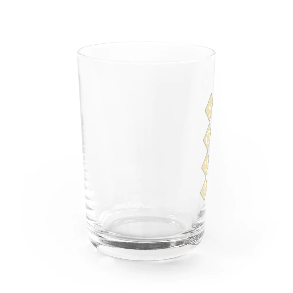 優木ごまヲの道路標識なラビュー Water Glass :left