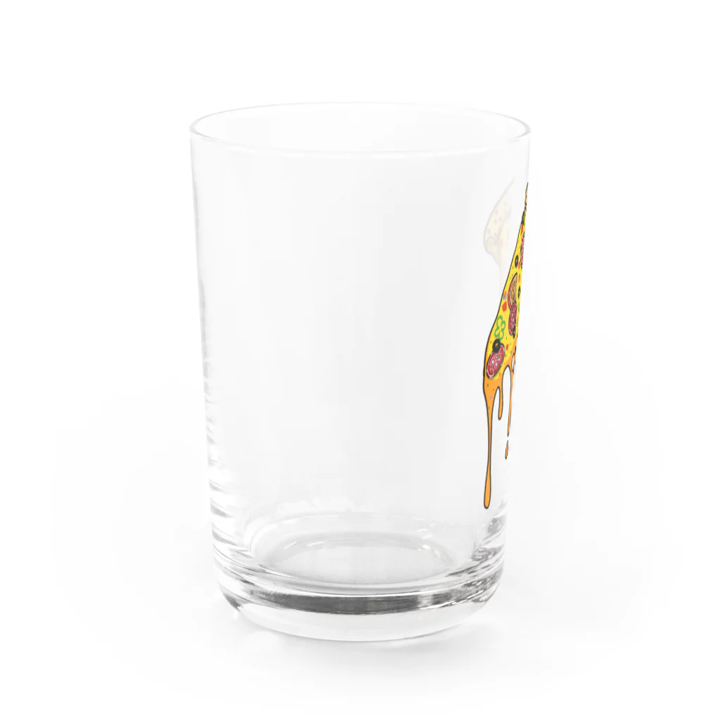 ベニのチーズドロドロピザ Water Glass :left