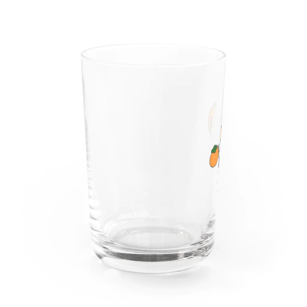 西垣農園 Design Labの柿の妖精「ふんっ！」 Water Glass :left