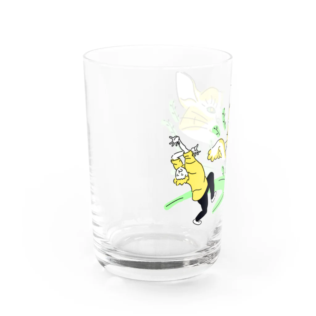 トラポ商店のバケネコ Water Glass :left