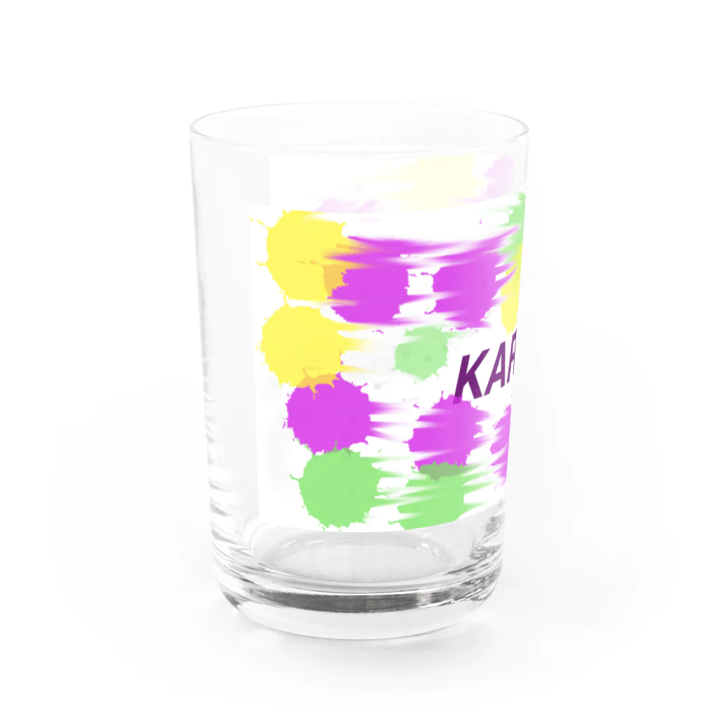 空手好きのチコの空手ドットKARATE Water Glass :left