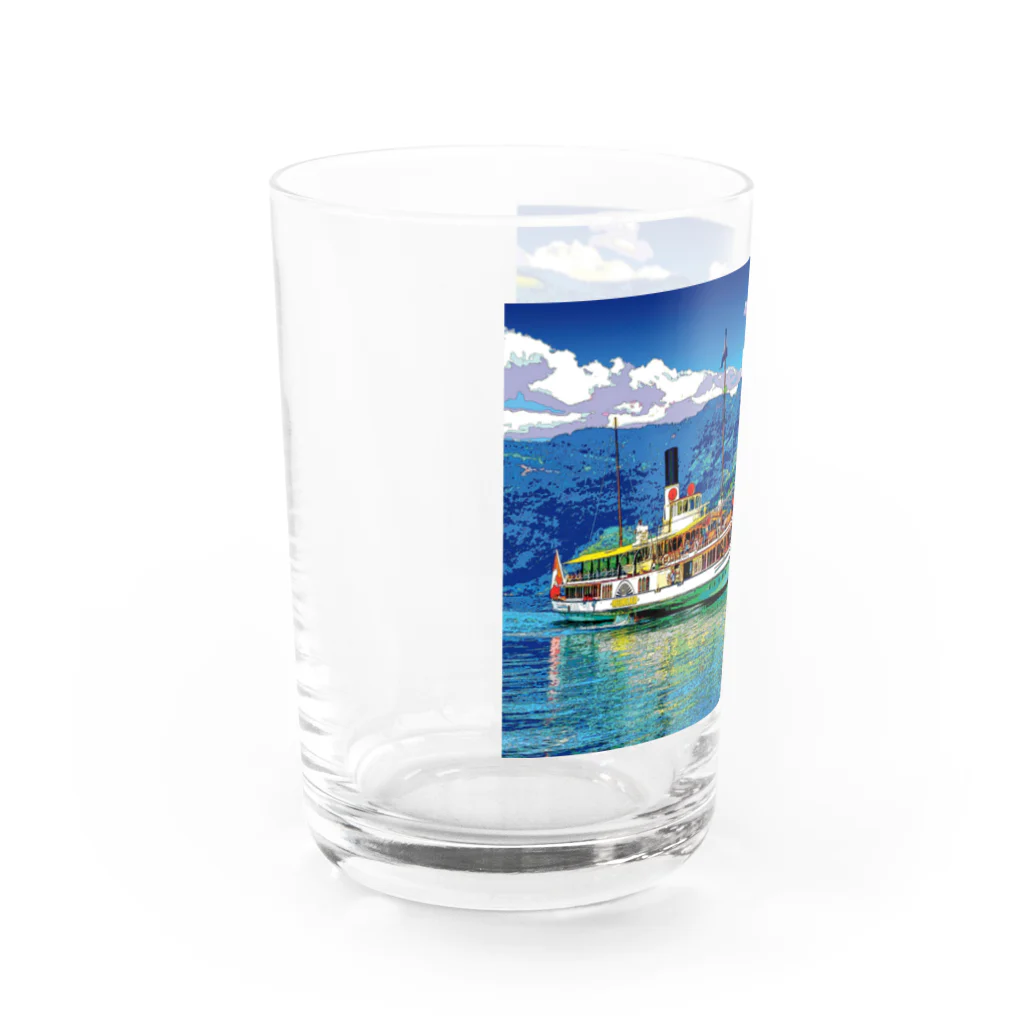 GALLERY misutawoのスイス ルツェルン湖の汽船 Water Glass :left