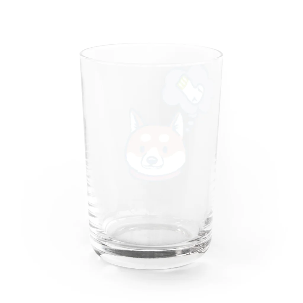 Module SUZURI店のイヌちゃんグラス thinking Water Glass :left