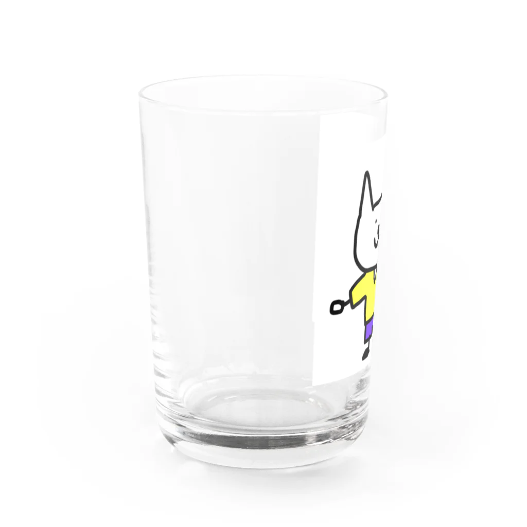 犬好きの服を着てみた犬 Water Glass :left