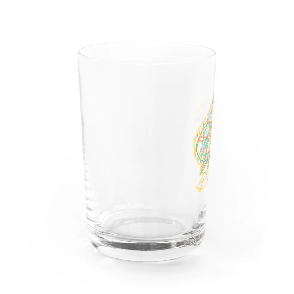 KURUMIMISHOPのロッキ・チャン シルエットモザイク Water Glass :left