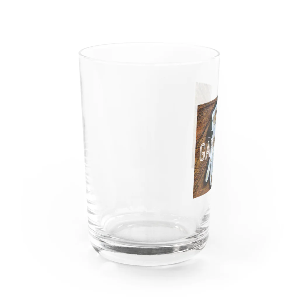 天才画伯シンディ's SHOPのガブ太ろう Water Glass :left