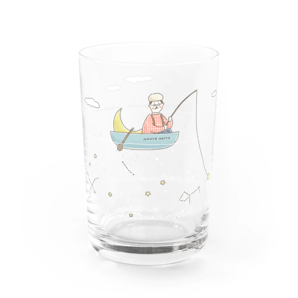 ささはらけいこのナンテコッタさんの星つりグラス Water Glass :left