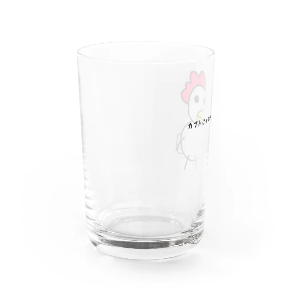 cardboardartzのニワトリの林さん Water Glass :left