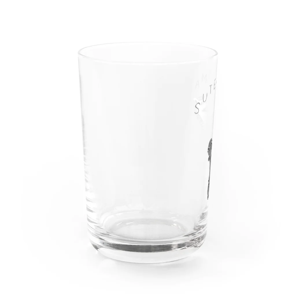 NIKORASU GOの自虐デザイン「捨て駒」 Water Glass :left