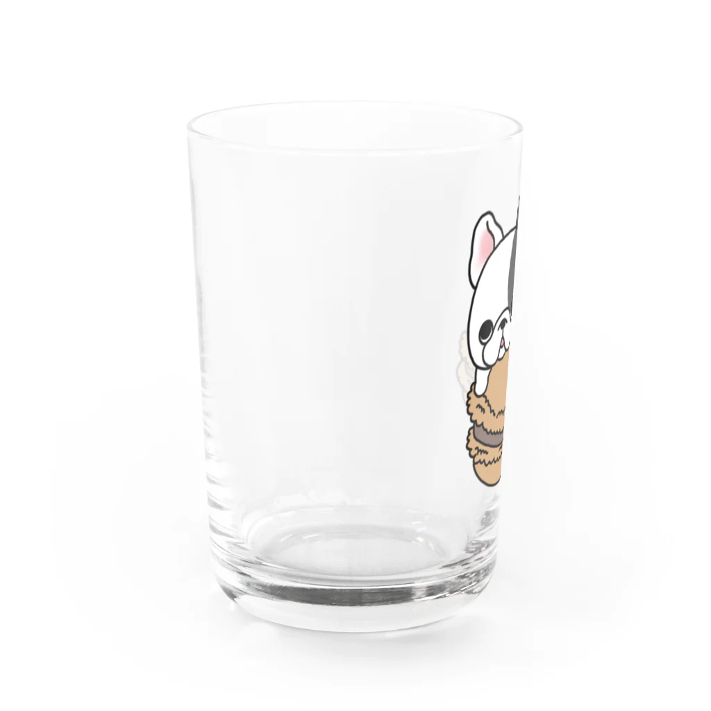 2216studioのマカロン大好きフレブルちゃん。ヒダリパンチ。 Water Glass :left