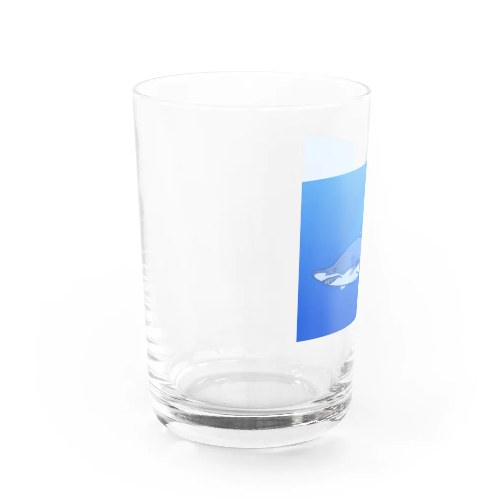 水まんじゅう屋さんのシロワニちゃん Water Glass :left