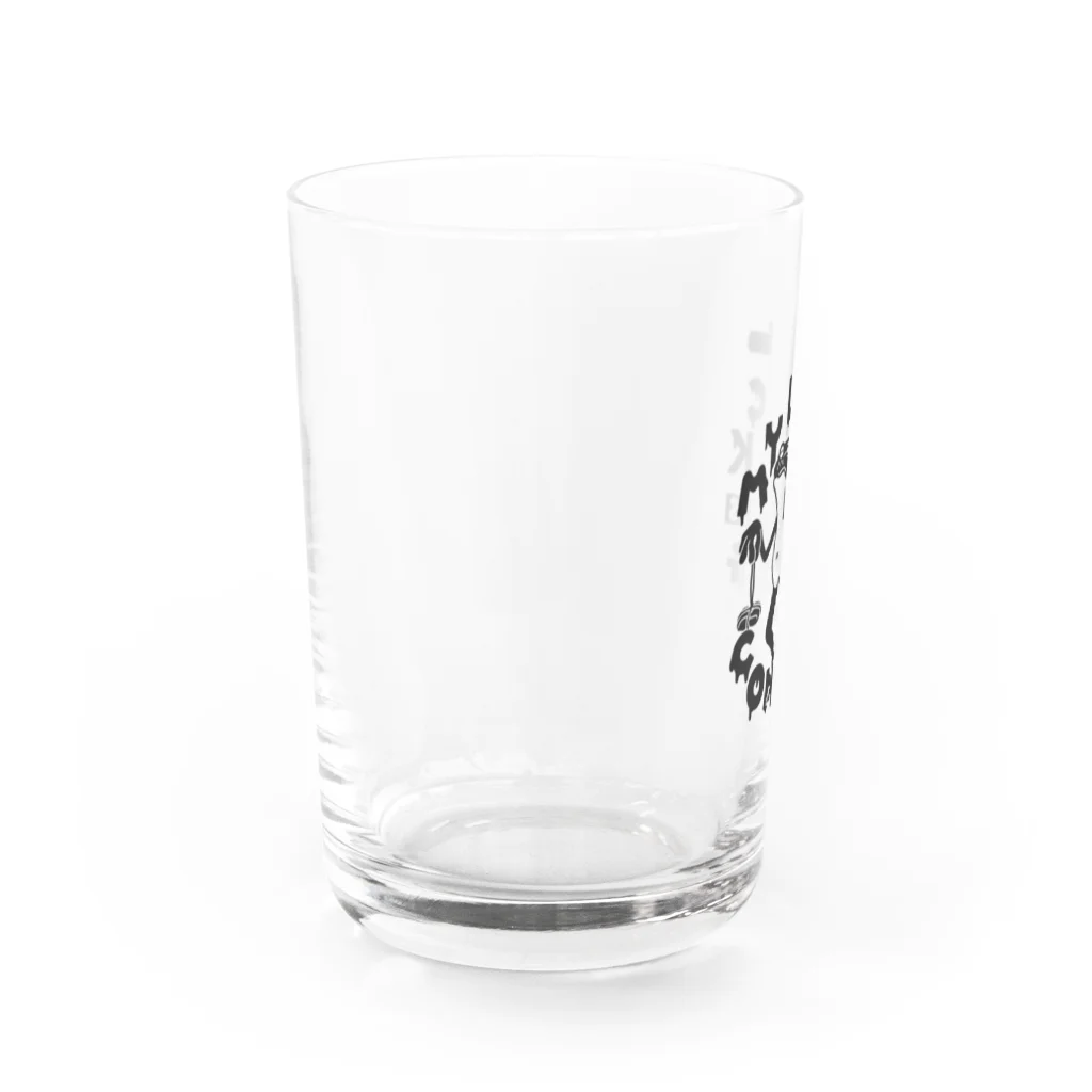 MY LUCK IS COMING.の酔いどれラックくん Water Glass :left