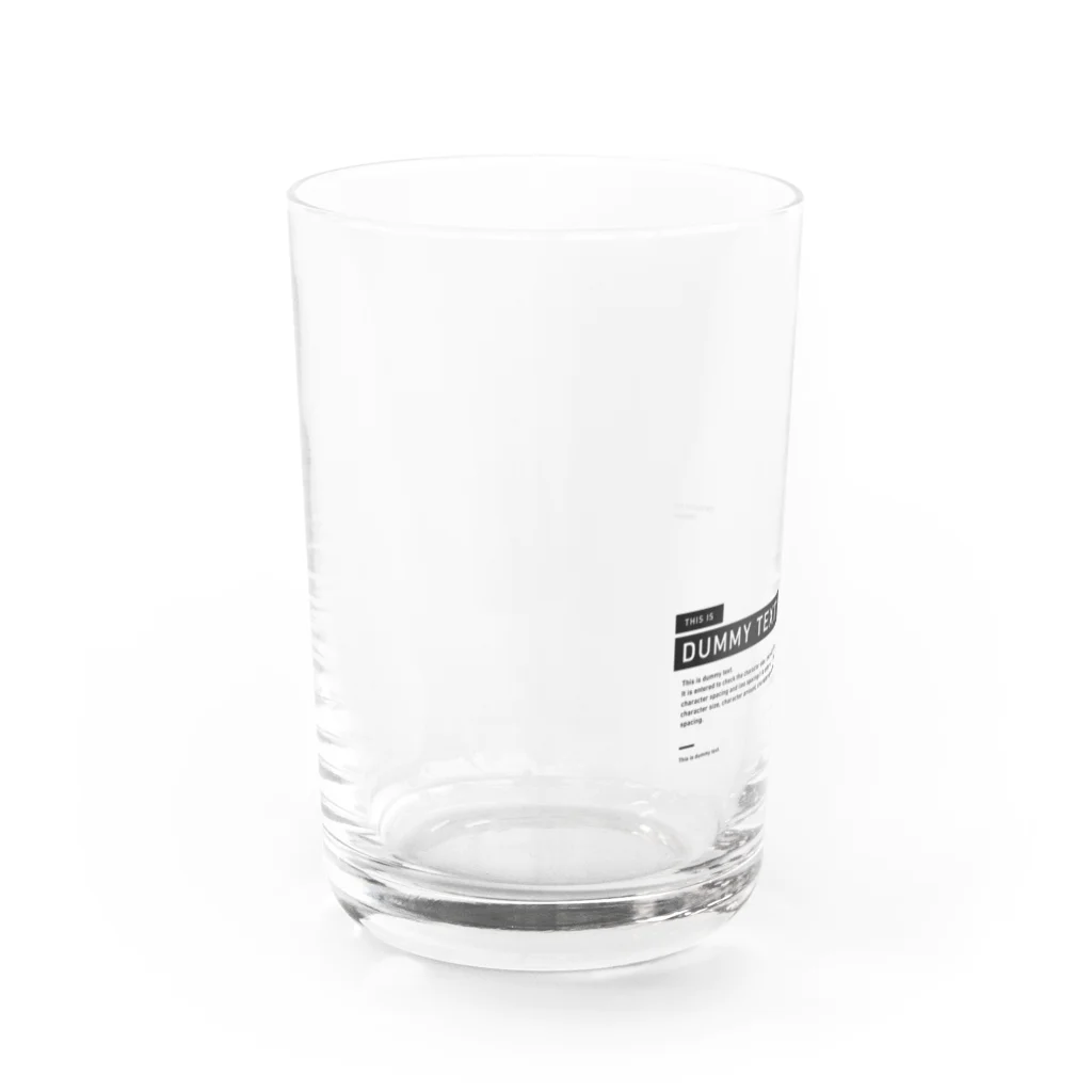 This is DUMMY TEXTのDUMMY TEXT. - untitled Water Glass :left