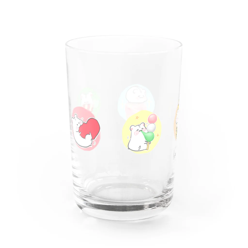 きょろ🐹👀のいろどりゆきちゃん Water Glass :left