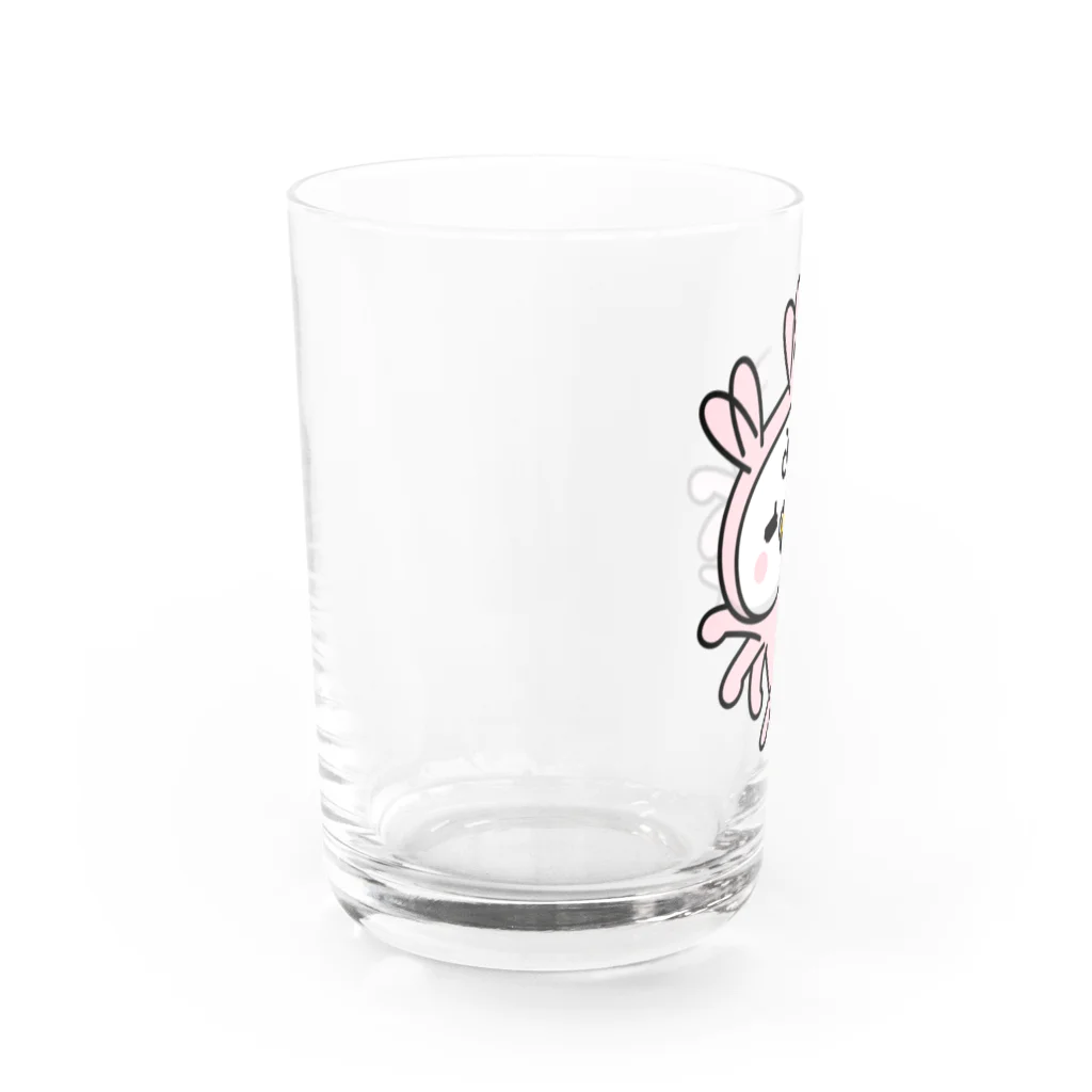 4A-Studio（よんえーすたじお）のちゃいちーうさぎのあかちー（もぞもぞ） Water Glass :left