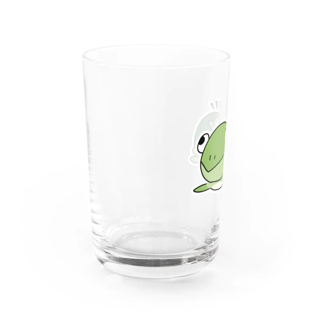 あおがねミラクルショッピングのカタパルトくん Water Glass :left