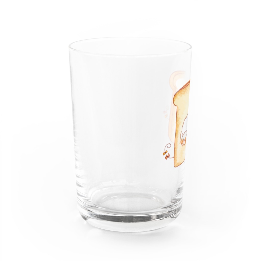 nikokoのデカパンチュウ(食パン) Water Glass :left