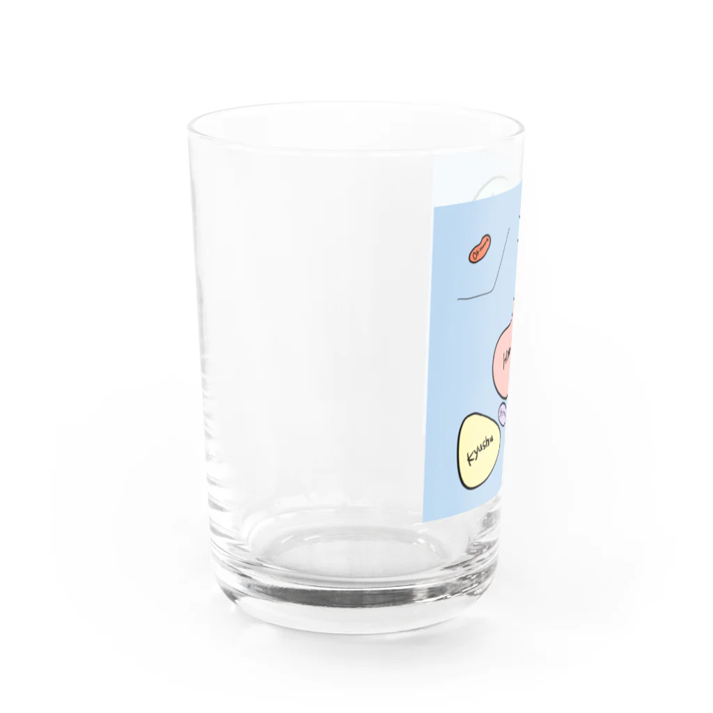 SHIHO NO WAのにほんちず Water Glass :left