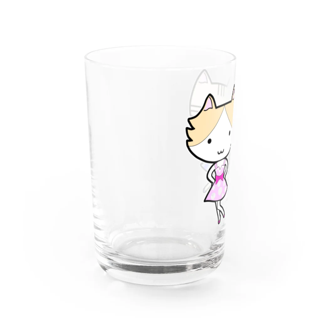 neko*neko*の猫のナナミとミミ子 Water Glass :left