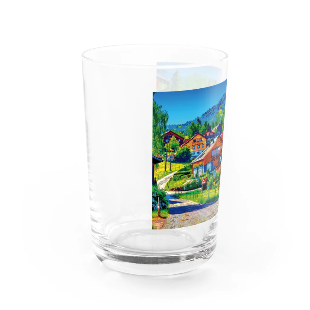 GALLERY misutawoのオーストリア シュヴァルツェンベルクの街並み Water Glass :left